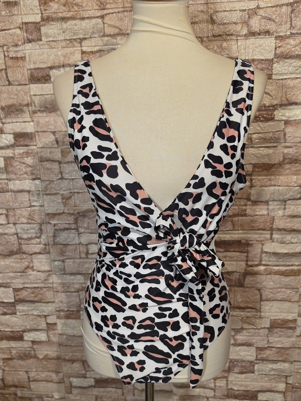Leopard Print One Piece Swimsuit